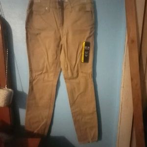 Size 11 Juniors beige straight leg jeans